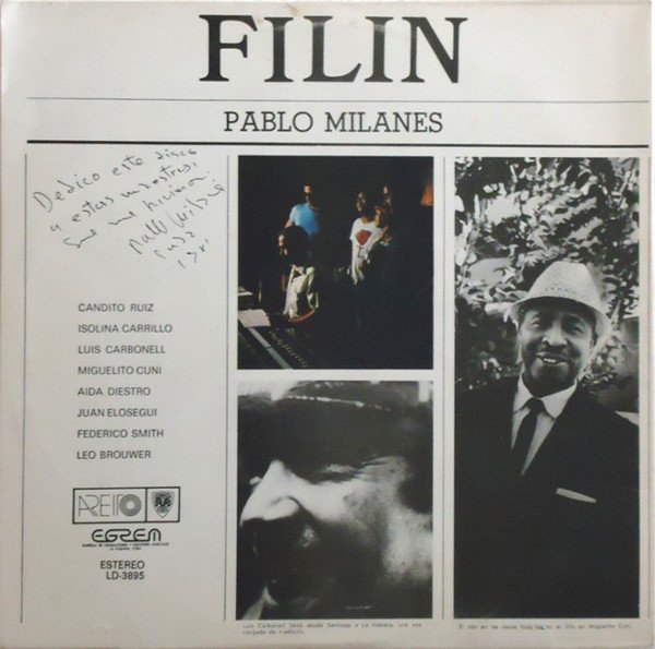 LP, Nueva Trova, Pablo Milanes* | Historia Nuestra