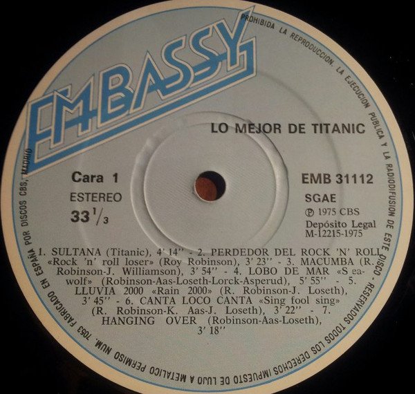 Classic Rock, Funk, LP, Titanic | Historia Nuestra