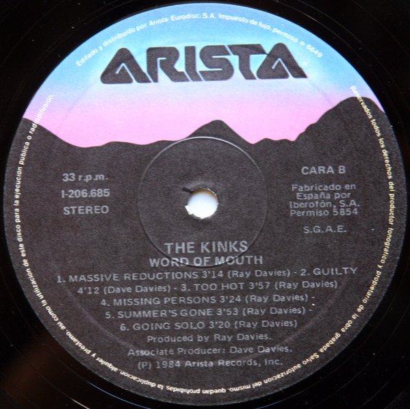 LP, Pop Rock, Rock Roll, The Kinks | Historia Nuestra