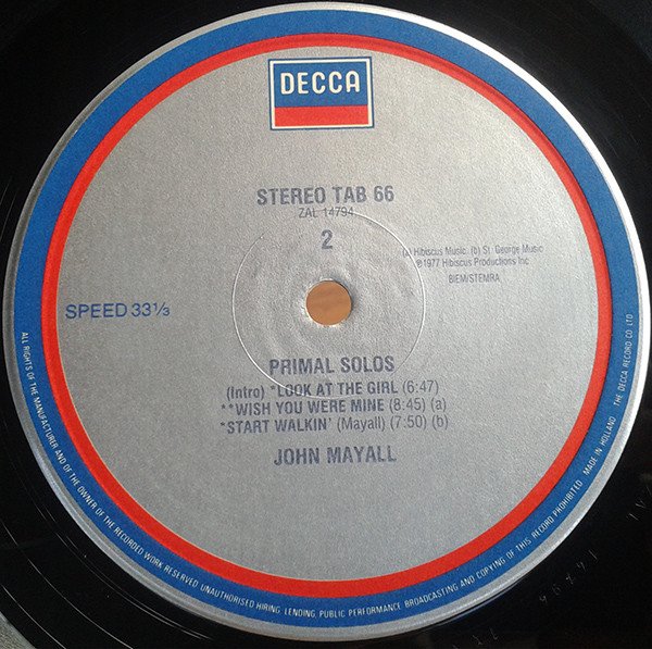 Blues Rock, John Mayall, LP, Modern Electric Blues | Historia Nuestra