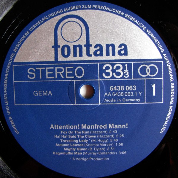 Classic Rock, LP, Manfred Mann, Pop Rock | Historia Nuestra