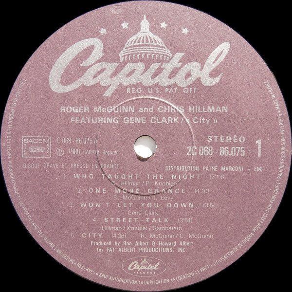 LP, Pop Rock, Roger McGuinn & Chris Hillman Featuring Gene Clark* | Historia Nuestra