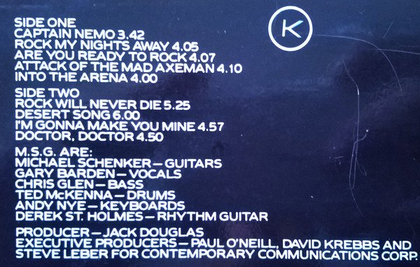 Hard Rock, Heavy Metal, LP, The Michael Schenker Group | Historia Nuestra