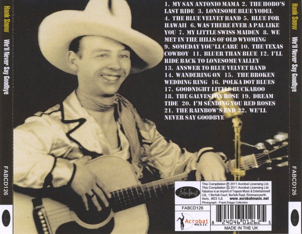CD, Country, Hank Snow | Historia Nuestra