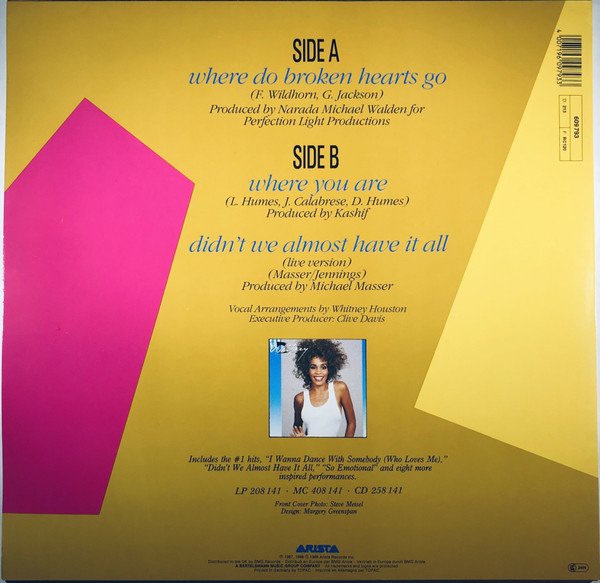 12 inch, Ballad, Whitney Houston | Historia Nuestra