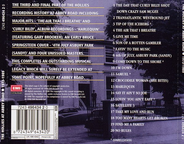 CD, Pop Rock, The Hollies | Historia Nuestra