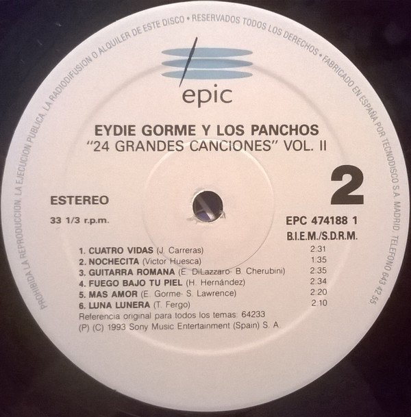 Ballad, Bolero, Eydie Gorme* Y Los Panchos*, LP | Historia Nuestra