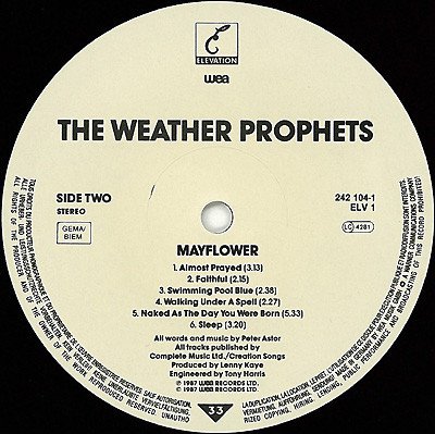 Indie Rock, LP, The Weather Prophets | Historia Nuestra