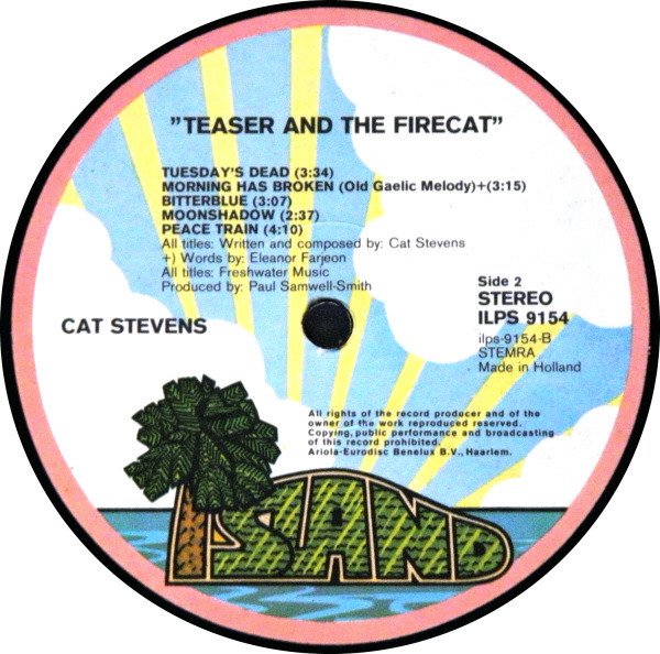 Cat Stevens, Folk Rock, LP, Pop Rock | Historia Nuestra