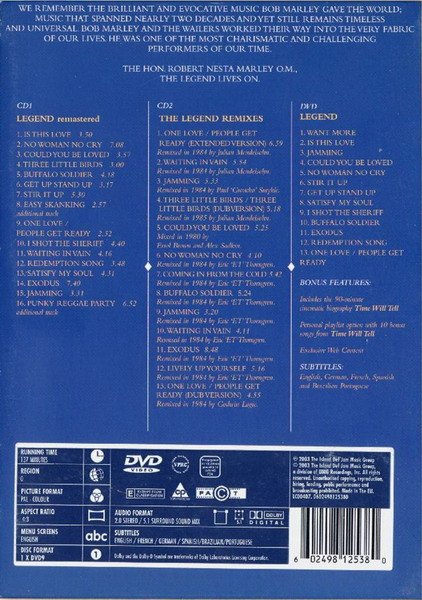 Bob Marley & The Wailers, CD, Reggae | Historia Nuestra