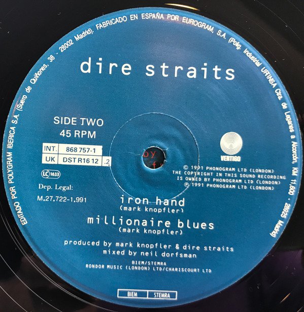 12 inch, Classic Rock, Dire Straits | Historia Nuestra