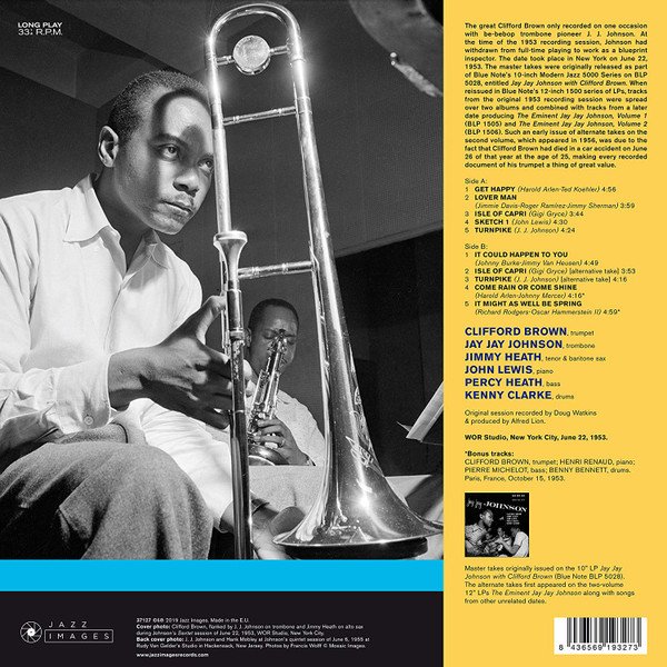 MTEtOTI OC qcGVn jpeg, Clifford Brown & J.J. Johnson, Historia Nuestra