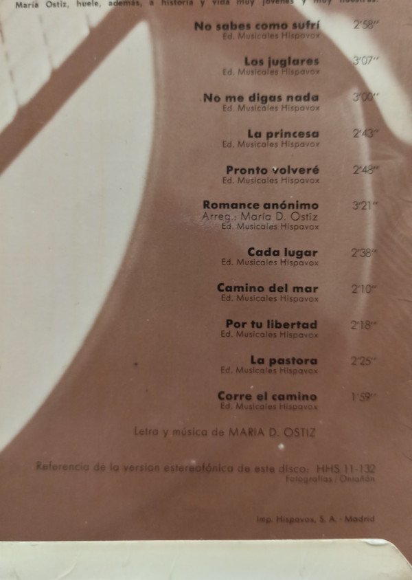 Ballad, LP, Maria Ostiz | Historia Nuestra