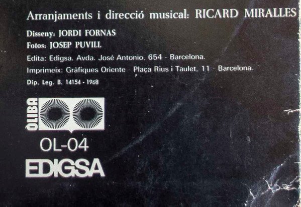 Catalan Music, Joan Manuel Serrat, LP | Historia Nuestra
