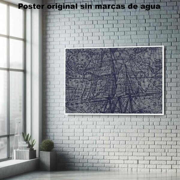 Mapa Barco Historia Mapas Antiguos, Mapa Barco-El Póster Personalizado, Historia Nuestra