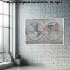 Mapa Hemispharii Terrestris Historia Mapas Antiguos, Mapa Hemispharii Terrestris-El Póster Personalizado, Historia Nuestra