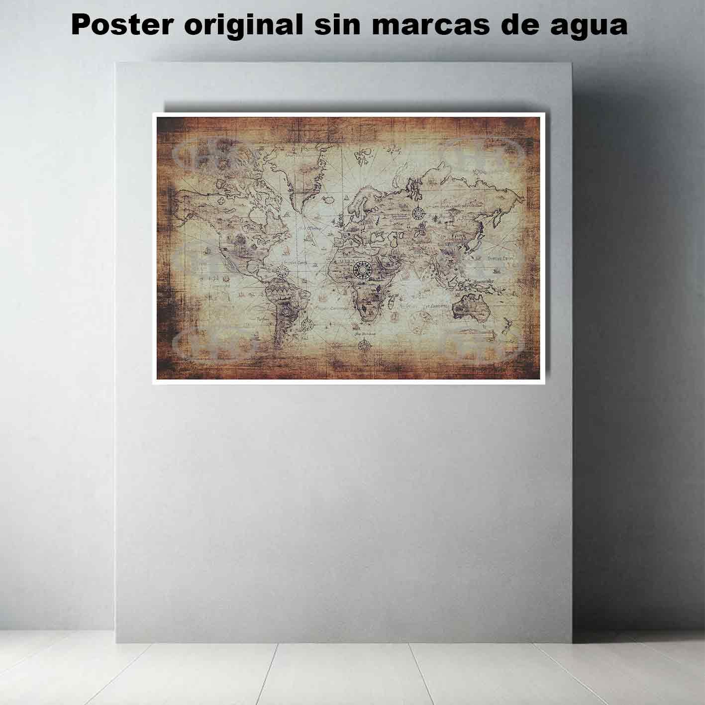 Mapa Mundi Historia Mapas Antiguos, Mapa Mundi-El Póster Personalizado, Historia Nuestra