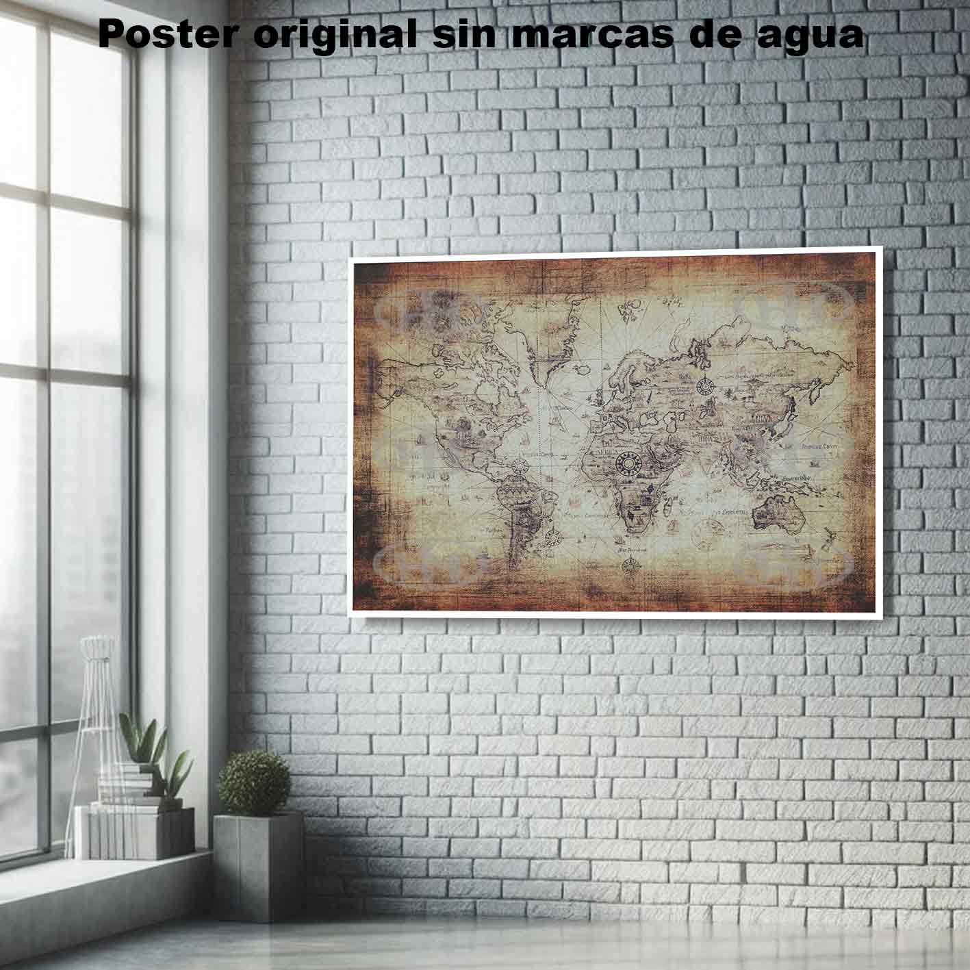 Mapa Mundi Historia Mapas Antiguos, Mapa Mundi-El Póster Personalizado, Historia Nuestra