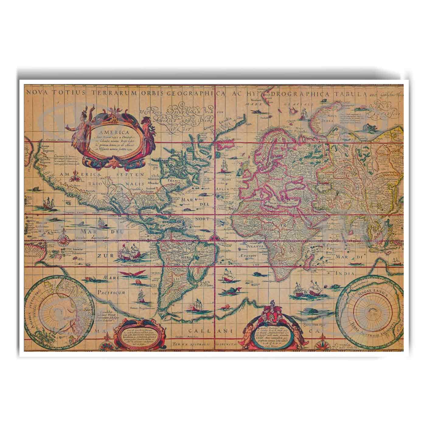 Póster, Póster Historia, Póster Mapa Terrarum Orbis, Poster Mapas AntiguosPosters Historia Nuestra | Historia Nuestra