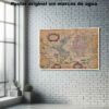 Mapa Terrarum Orbis Historia Mapas Antiguos, Mapa Terrarum Orbis-El Póster Personalizado, Historia Nuestra