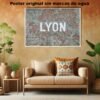 Mapa de Lyon Historia Mapas Antiguos, Mapa de Lyon-El Póster Personalizado, Historia Nuestra