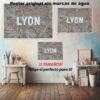 Mapa de Lyon Historia Mapas Antiguos, Mapa de Lyon-El Póster Personalizado, Historia Nuestra