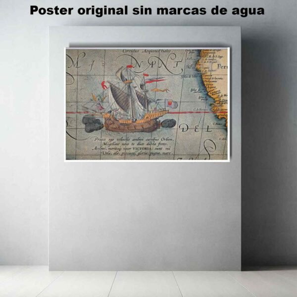 Mapas de Magallanes Historia Mapas Antiguos, Mapas de Magallanes-El Póster Personalizado, Historia Nuestra