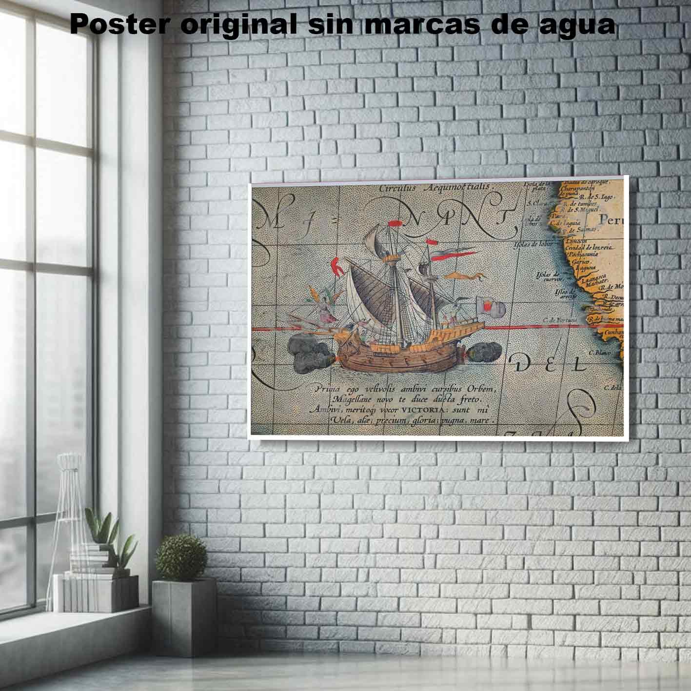 Mapas de Magallanes Historia Mapas Antiguos, Mapas de Magallanes-El Póster Personalizado, Historia Nuestra