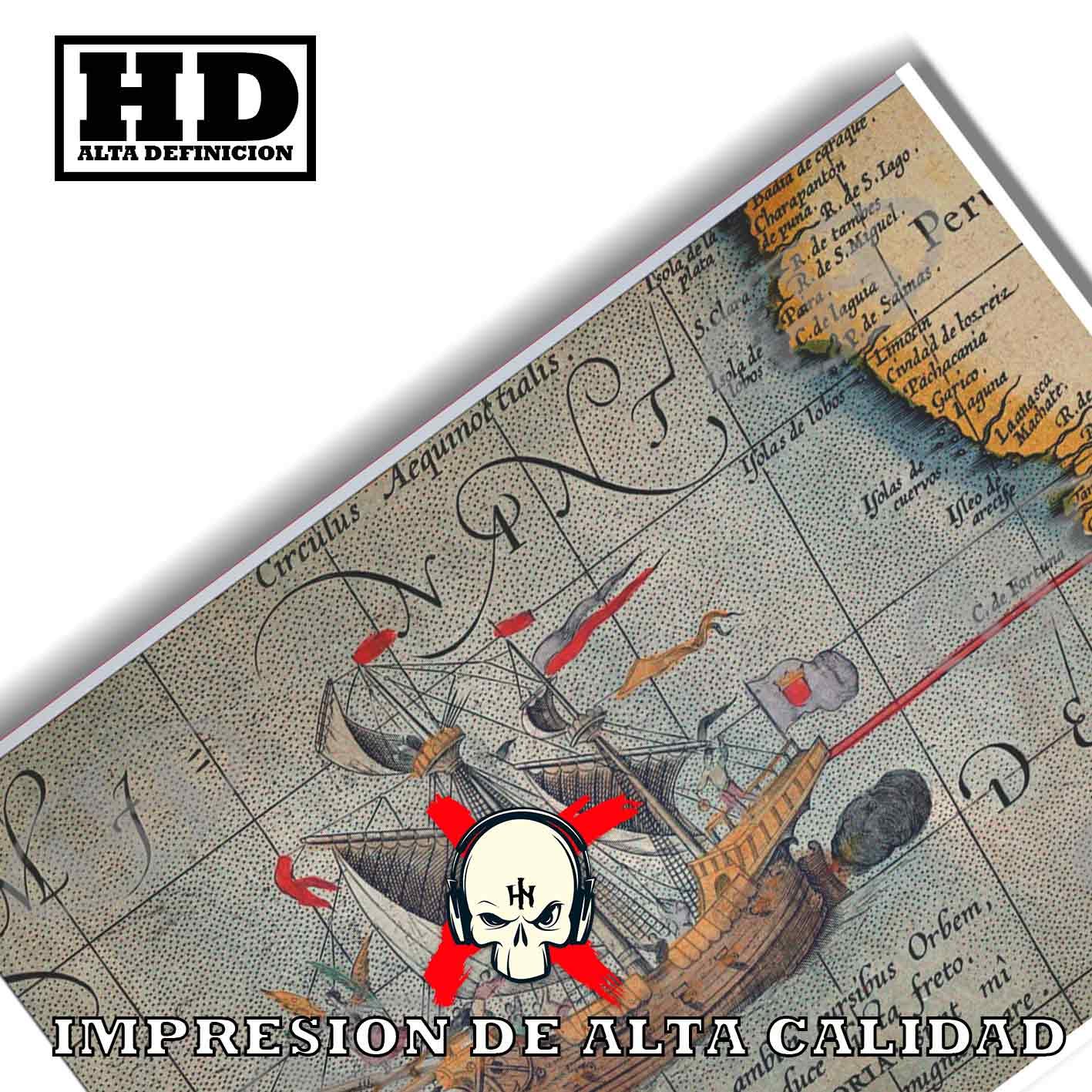 Mapas de Magallanes Historia Mapas Antiguos, Mapas de Magallanes-El Póster Personalizado, Historia Nuestra