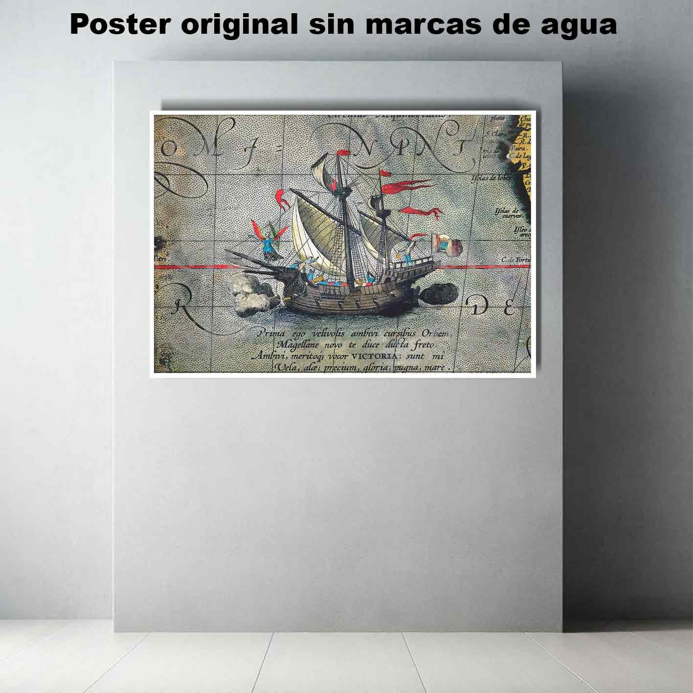 Mapas de Magallanes Historia Mapas Antiguos, Mapas de Magallanes.-El Póster Personalizado, Historia Nuestra