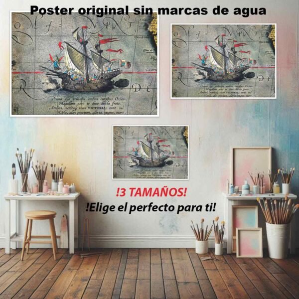 Mapas de Magallanes Historia Mapas Antiguos, Mapas de Magallanes.-El Póster Personalizado, Historia Nuestra