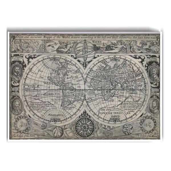 Póster, Póster Historia, Poster Mapas AntiguosPosters Historia Nuestra, Póster Mappe of the World | Historia Nuestra