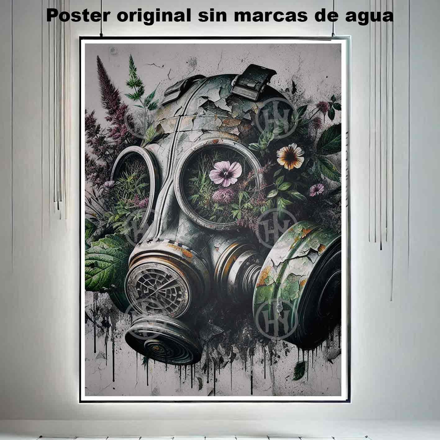 Mascara Tatuajes Street Art Poster de Historia Nuestr, Mascara-El Póster Personalizado, Historia Nuestra