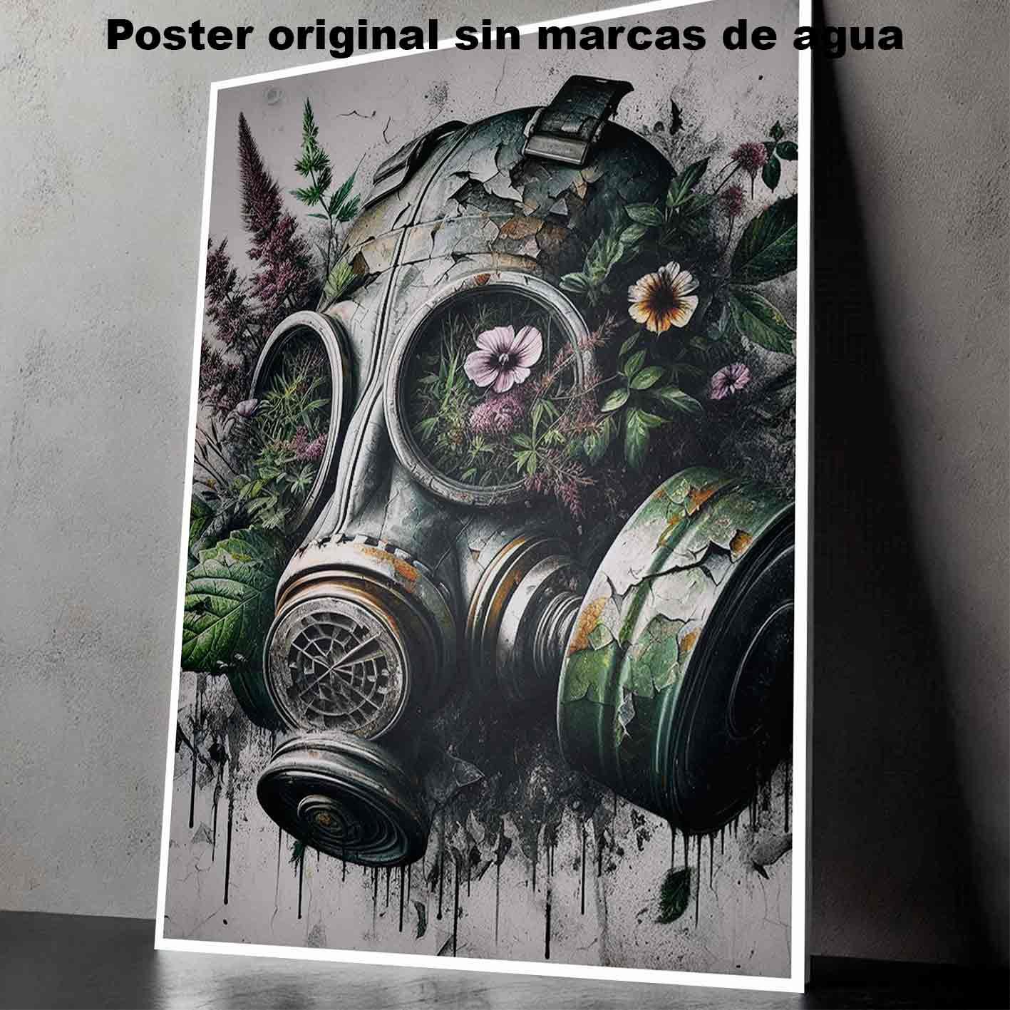 Mascara Tatuajes Street Art Poster de Historia Nuestr, Mascara-El Póster Personalizado, Historia Nuestra