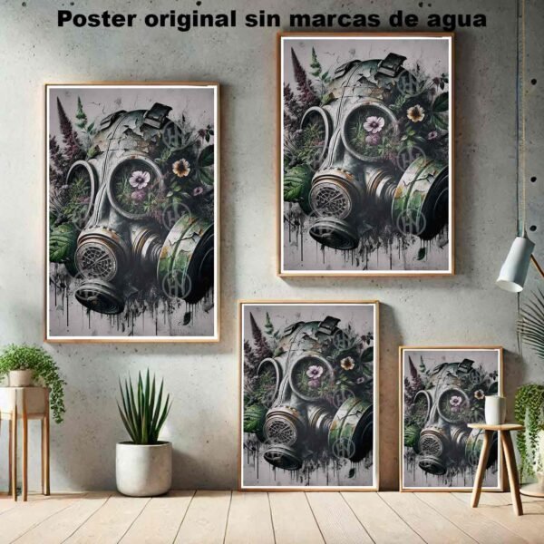 Mascara Tatuajes Street Art Poster de Historia Nuestr, Mascara-El Póster Personalizado, Historia Nuestra