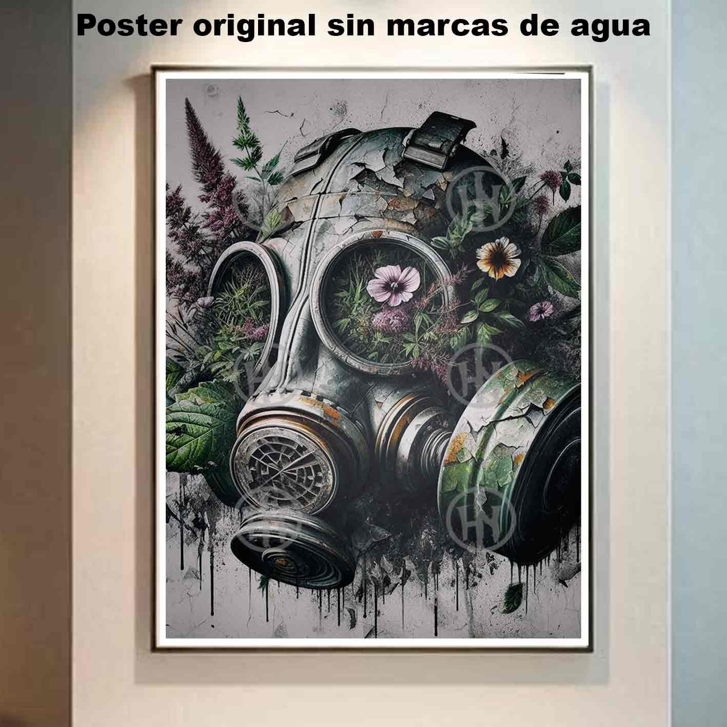 Mascara Tatuajes Street Art Poster de Historia Nuestr, Mascara-El Póster Personalizado, Historia Nuestra