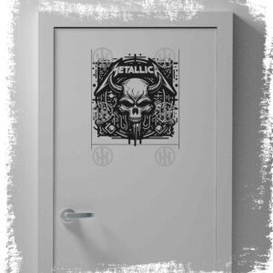 Metalica Adhesivo grande para paredes y superficies lisas de H, Adhesivo exclusivo de Metalica, Historia Nuestra