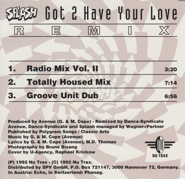 CD, Euro House, House, Splash | Historia Nuestra