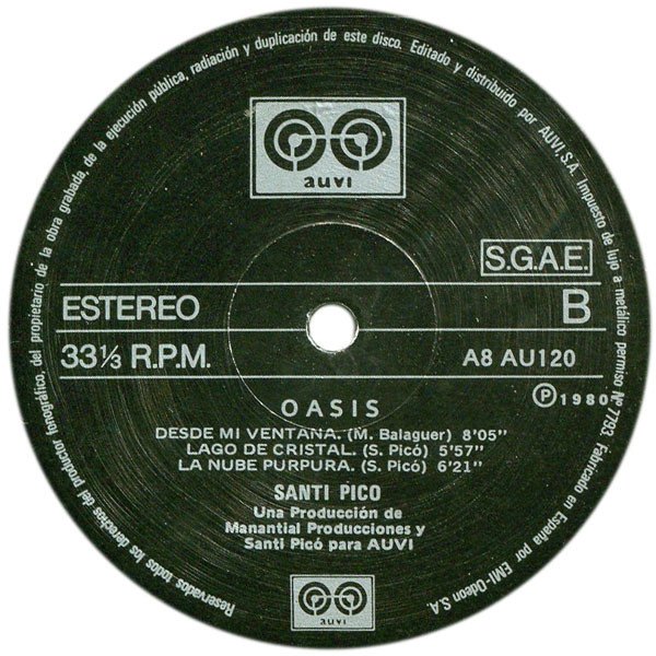 Fusion, JazzRock, Latin Jazz, LP, Santi Picó* | Historia Nuestra