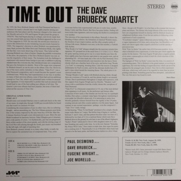 Bop, Hard Bop, LP, The Dave Brubeck Quartet | Historia Nuestra