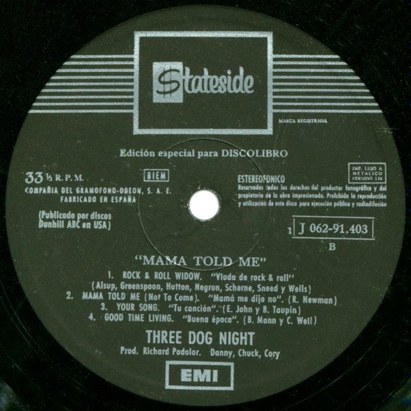 Classic Rock, LP, Three Dog Night | Historia Nuestra