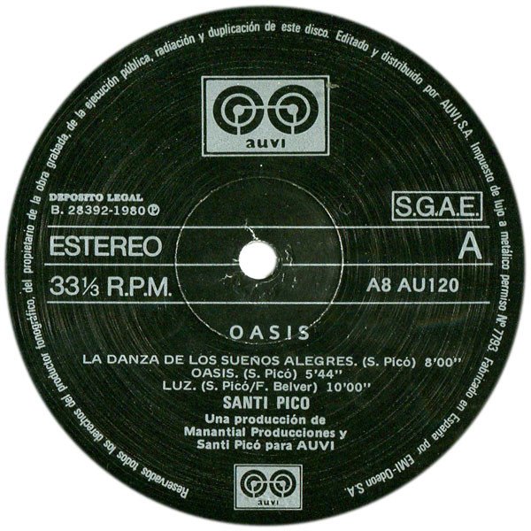 Fusion, JazzRock, Latin Jazz, LP, Santi Picó* | Historia Nuestra