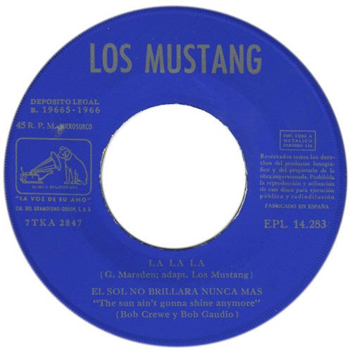 7 inch, Beat, Los Mustang, Pop Rock | Historia Nuestra