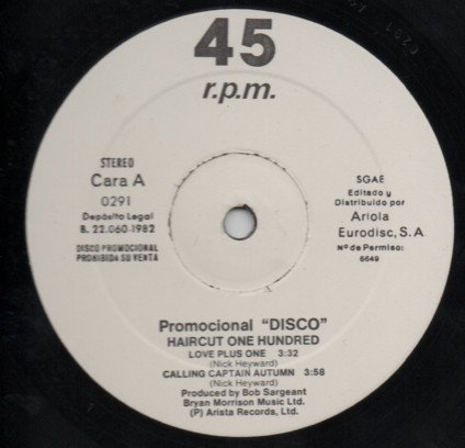 12 inch, Haircut One Hundred, Pop Rock | Historia Nuestra