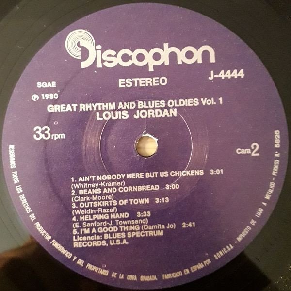 Louis Jordan, LP, Rhythm Blues, Swing | Historia Nuestra