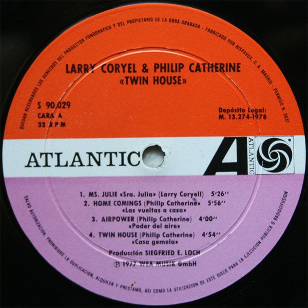 Larry Coryell & Philip Catherine, LP, Post Bop | Historia Nuestra