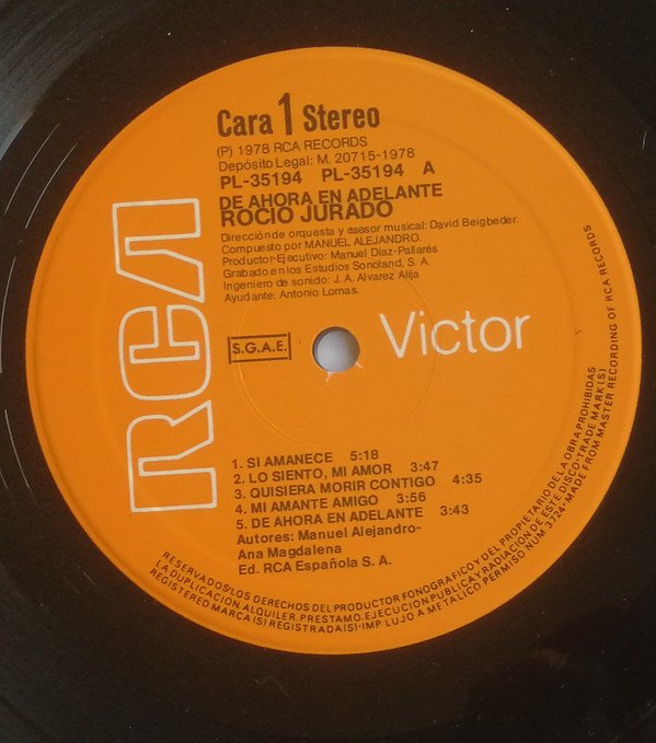 Ballad, Flamenco, LP, Rocio Jurado | Historia Nuestra