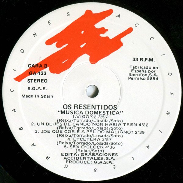 LP, Os Resentidos, Pop Rock | Historia Nuestra