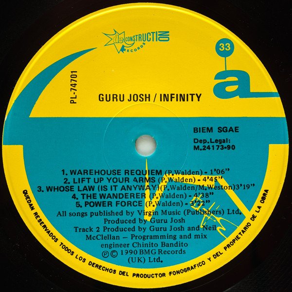 Acid, Electro, Euro House, Guru Josh, LP | Historia Nuestra