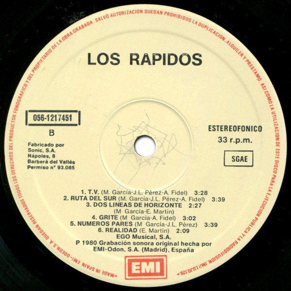 Los Rápidos, LP, Pop Rock | Historia Nuestra